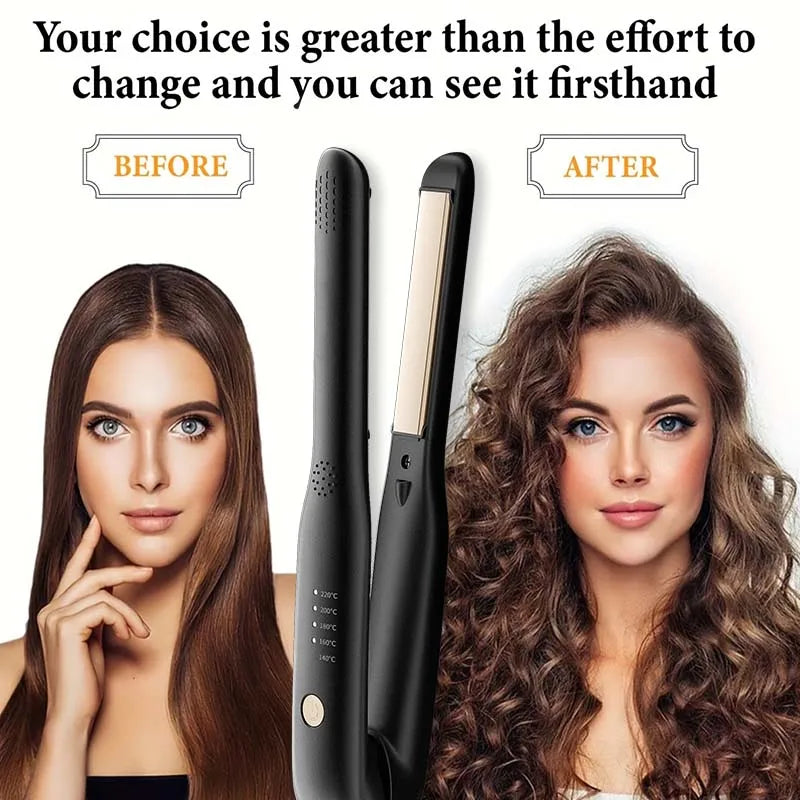 Mini Styler 2-en-1 – Lisseur & Boucleur Portable